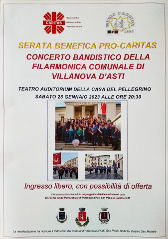 Villanova d'Asti | Serata benefica pro Caritas